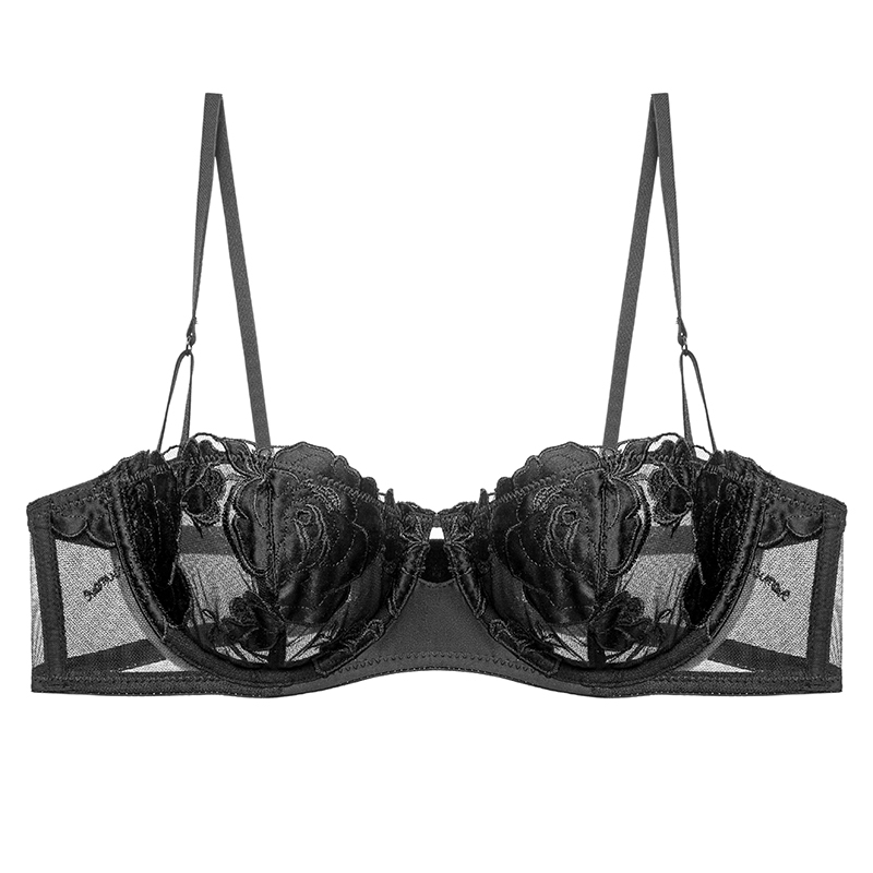 Melltartó készlet, pamut anyagból, 3/4-es kosár, formázott kosár vékony felső résszel és vastag alsó résszel, rögzített dupla vállpántok, hátoldali három sor kapocs