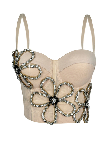 Montisha Sling-top csontváz részletekkel, Slim fit, Rövid hossz ≤40 cm, 3D mintázat