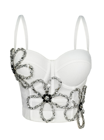 Montisha Sling-top csontváz részletekkel, Slim fit, Rövid hossz ≤40 cm, 3D mintázat