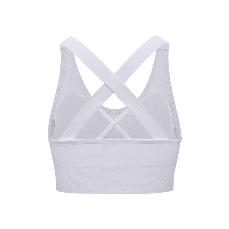 Bevielė sportinė liemenėlė bėgimui, kvėpuojanti nugara, drėgmę šalinantis audinys, 3/4 puodelio formuojami puodeliai, nailono audinys, fiksuoti dvigubi dirželiai