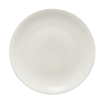 Porcelanski plitki tanjur za zapadni stil uz steak, bijeli, okrugli, sjajna površina, hotelska stolna posuđa, razne veličine