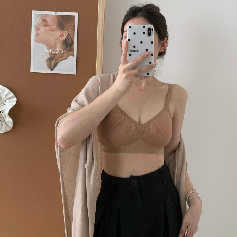 Cecily Krutch8318 Nude bešiv grudnjak bez žice, udobna podrška i podizanje, 3/4 košarica