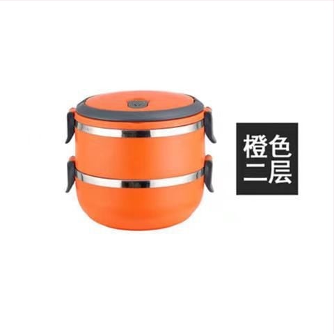 Кръгла неръждаема стомана изолирана кутия за обяд, многослойна (1-4 слоя), капацитет 501-800ml / 1-2L / 2.1-3L