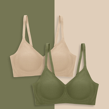 Bezšivni grudnjak, udoban dizajn, 3/4 košarica, tanke oblikovane čašice, fiksni dvostruki naramenice, materijal najlon, podstava spandex 30–50%