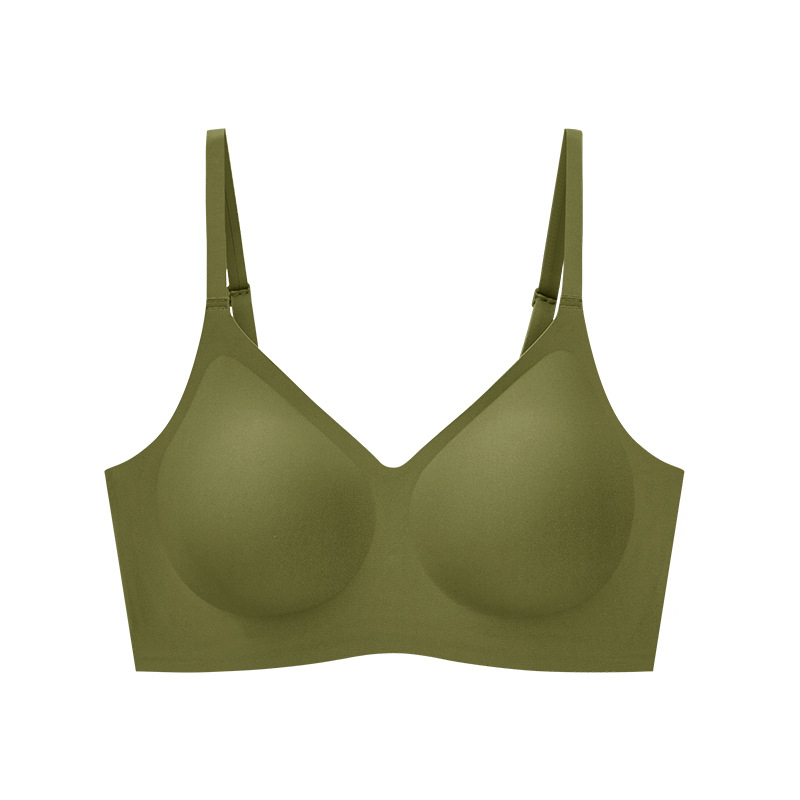 Bezšivni grudnjak, udoban dizajn, 3/4 košarica, tanke oblikovane čašice, fiksni dvostruki naramenice, materijal najlon, podstava spandex 30–50%