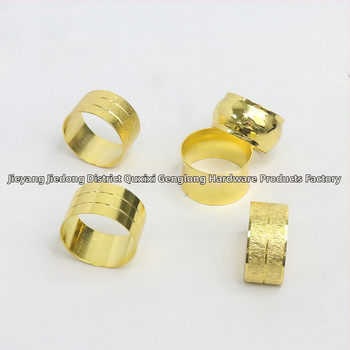 Servetikorõngas, lilleline kahekordne joon, pitsi ääris, vask elektroplaaditud pind, lääne stiil