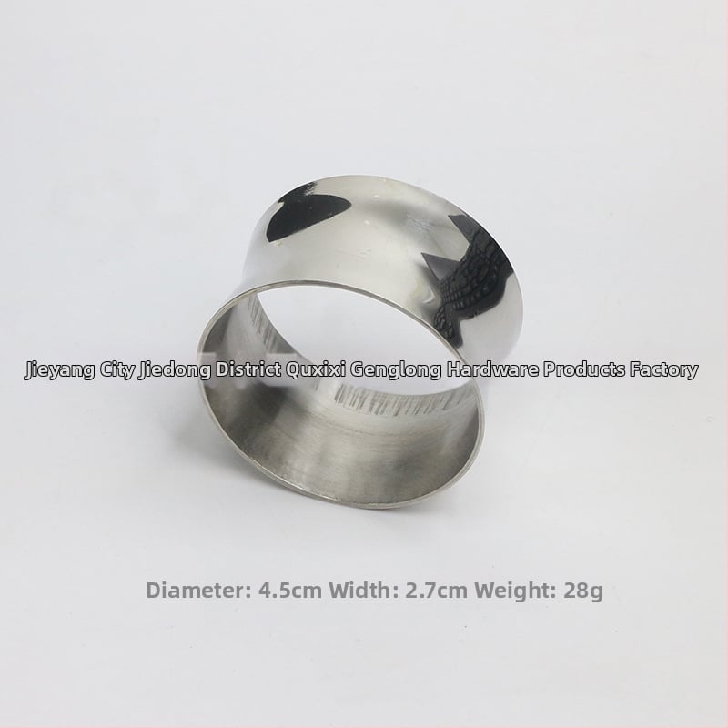 Servetikorõngas, lilleline kahekordne joon, pitsi ääris, vask elektroplaaditud pind, lääne stiil