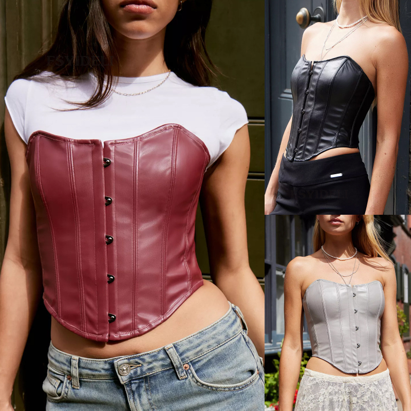 Tube Top Slim-Fit vállnélküli, rövid hossz 40–50 cm, poliészter 80–90%, nyár 2023