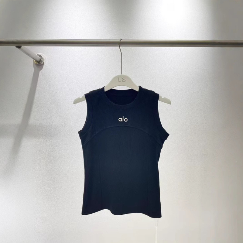 Slim-fit ujjatlan felső chest-wrap dizájnnal és fishbone varrással, kerek nyakú, 50-70% pamut, mikroelasztikus, dupla vállpánt, nyár 2024, nőknek