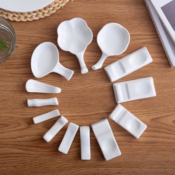 Keraamiline lusikahoidik, 10 tk komplekt, minimalistlik-moderne disain, kahefunktsionaalne kasutus kodus ja hotellides