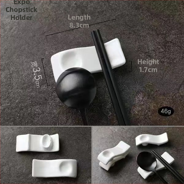 Keraamiline lusikahoidik, 10 tk komplekt, minimalistlik-moderne disain, kahefunktsionaalne kasutus kodus ja hotellides