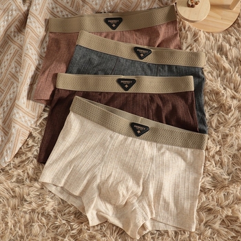 Ανδρικά μποξέρ εσώρουχα – Διαπνοή, Αντιβακτηριακό βαμβάκι, Ριβ-πλέξιμο, Μεσαία μέση