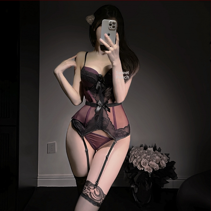 Polyetylénová sieťová korzetová podprsenka s výstužou, sexy krajkové sieťové spodné prádlo, jednodielna, tenká tkanina 121–140 g/m², obsah polyesteru 95–100%