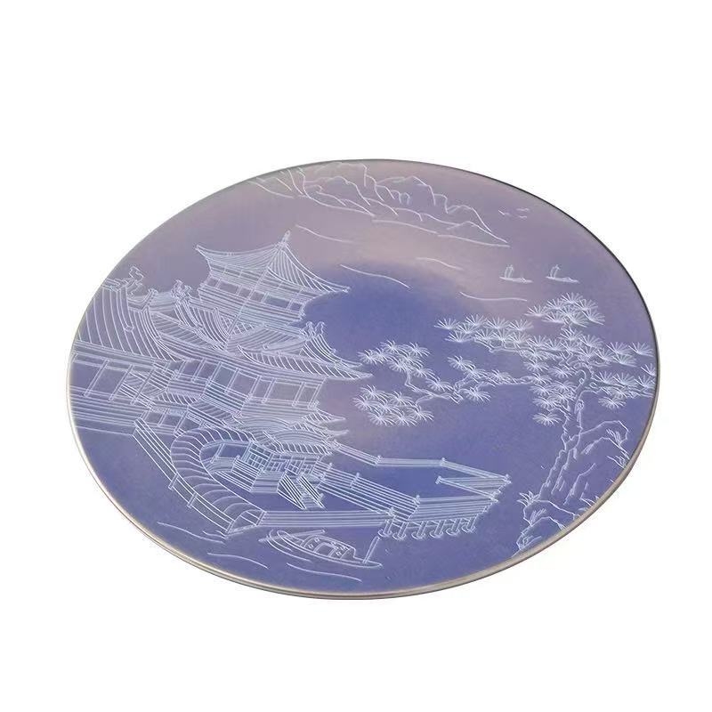 Hotellilaua serveerimisekomplekt keramikast, uus Hiina stiil, kaulporcelian >45% sisu, logotüübi trükkimine saadaval