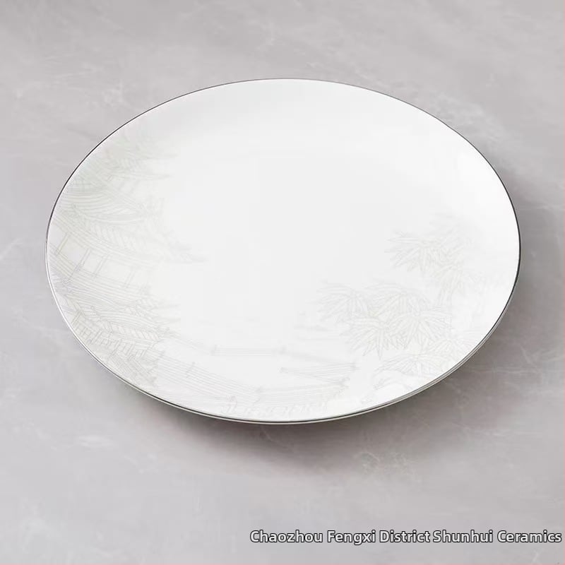 Hotellilaua serveerimisekomplekt keramikast, uus Hiina stiil, kaulporcelian >45% sisu, logotüübi trükkimine saadaval