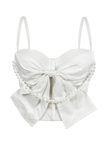 Kamisola s Bowknot uzorkom, sling stil, uski kroj, zapadni stil, poliester materijal