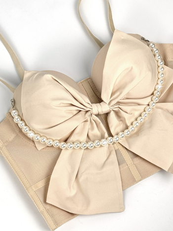 Kamisola s Bowknot uzorkom, sling stil, uski kroj, zapadni stil, poliester materijal