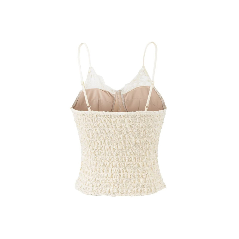 Francuski stil seksi grudnjak-cami s kostima i čipkom, s ugrađenim jastučićima, uski kroj, materijal nylon/spandeks