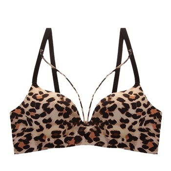 Френски стил безжичен сутиен с чашка 3/4, модел горна тънка и долна дебела, фиксирани двойни презрамки, задно три реда закопчаване, дишащо и поддържащо