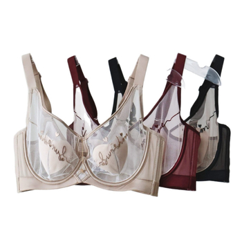 Сутиен със сърцевидна форма, ултра тънки чашки, 3/4 чашки, нейлонова материя, подплата модал