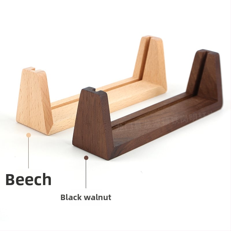 U formos medinis nuotraukų rėmelis su akrilo baze - beech mediena, šiuolaikinis minimalistinis stilius, stalinių kalendoriaus pagrindas, Mingxuan