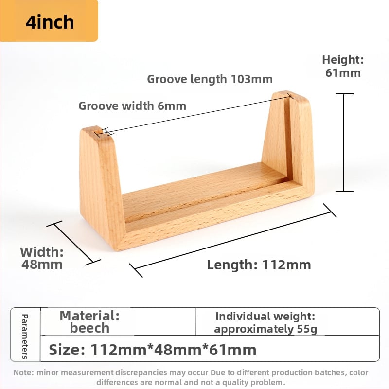 U formos medinis nuotraukų rėmelis su akrilo baze - beech mediena, šiuolaikinis minimalistinis stilius, stalinių kalendoriaus pagrindas, Mingxuan