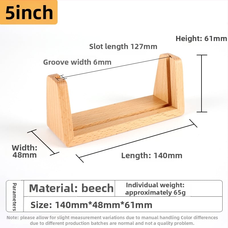 U formos medinis nuotraukų rėmelis su akrilo baze - beech mediena, šiuolaikinis minimalistinis stilius, stalinių kalendoriaus pagrindas, Mingxuan