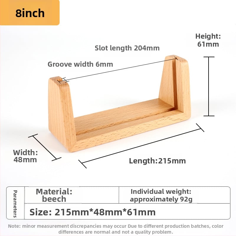 U formos medinis nuotraukų rėmelis su akrilo baze - beech mediena, šiuolaikinis minimalistinis stilius, stalinių kalendoriaus pagrindas, Mingxuan