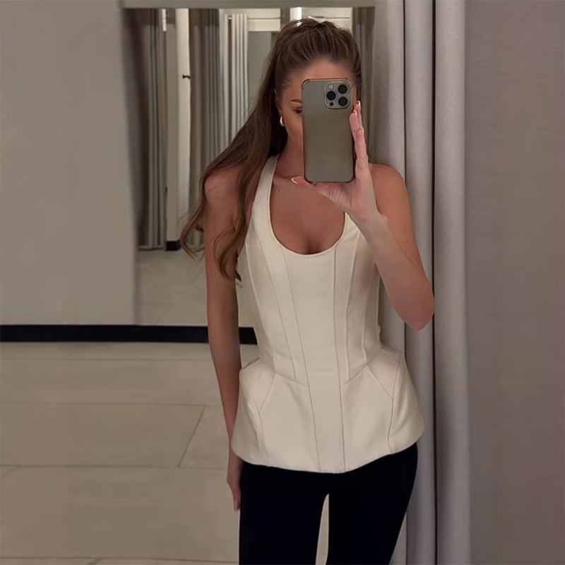 Korset bustier bez naramenica – tube top stil, slim fit, poliester, 95%+ poliester