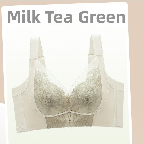 Дантелен повдигащ регулируем сутиен с 3/4 чаши, тънки формирани чаши, мек поддръжка, повдигане и против увисване