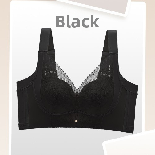 Дантелен повдигащ регулируем сутиен с 3/4 чаши, тънки формирани чаши, мек поддръжка, повдигане и против увисване