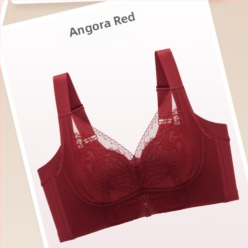 Дантелен повдигащ регулируем сутиен с 3/4 чаши, тънки формирани чаши, мек поддръжка, повдигане и против увисване