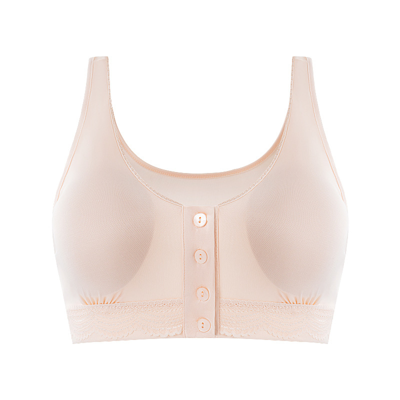 Mulberry šilko liemenėlė su priekinio užsegimo, ploni formuoti puodeliai, šilkinė įdėkla, fiksuoti dvigubi pečių dirželiai