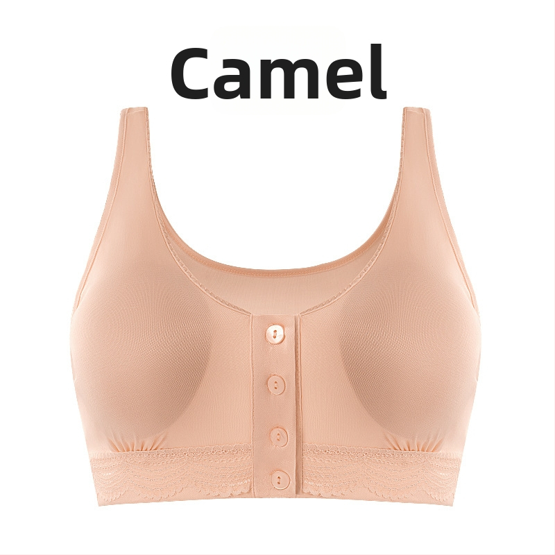 Mulberry šilko liemenėlė su priekinio užsegimo, ploni formuoti puodeliai, šilkinė įdėkla, fiksuoti dvigubi pečių dirželiai