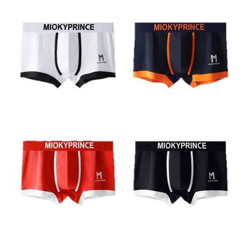 Ανδρικά μποξέρ σλιπ, μεσαίας ζώνης, βαμβακετό πλεκτό ύφασμα, αντιβακτηριακό αθλητικό εσώρουχο