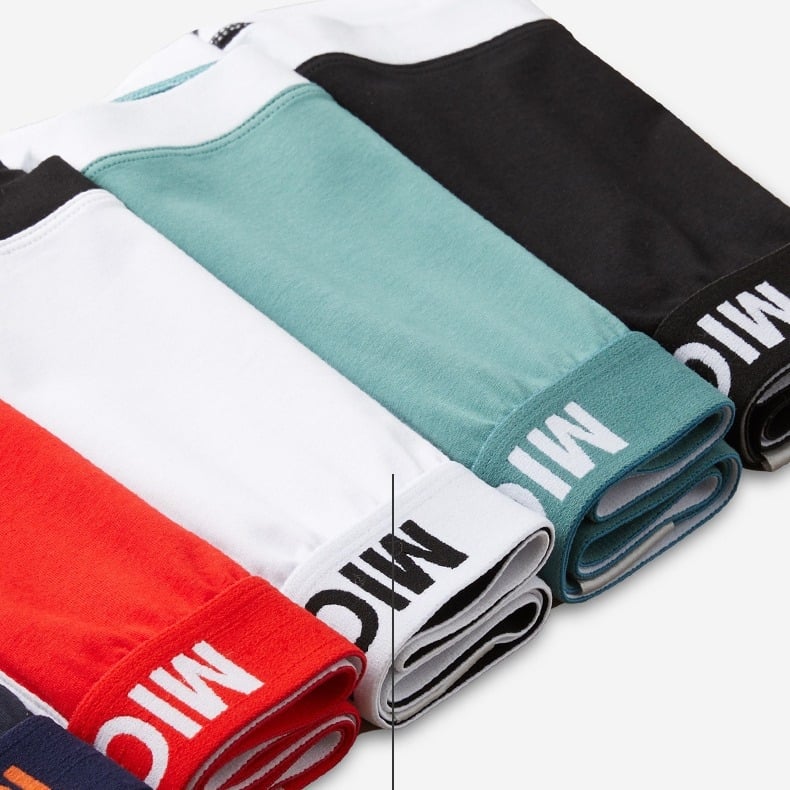 Ανδρικά μποξέρ σλιπ, μεσαίας ζώνης, βαμβακετό πλεκτό ύφασμα, αντιβακτηριακό αθλητικό εσώρουχο