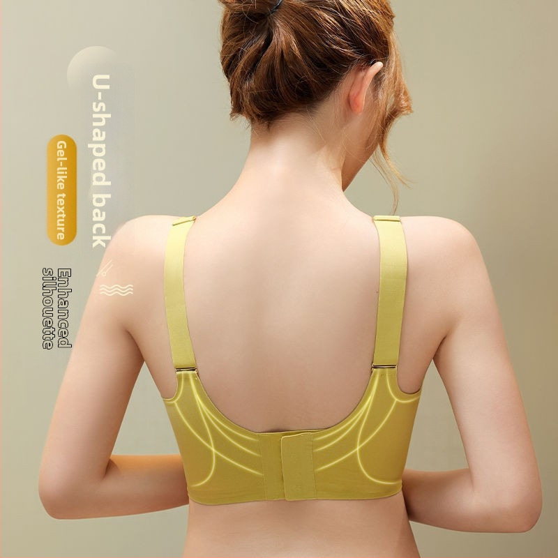 Μπούστο χωρίς ραφές με διπλό στρώμα για ανύψωση, ταινίες ζελέ για αποτροπή της χαλάρωσης, βαθύ ντεκολτέ σε V, χωρίς σύρμα, πλήρης κάλυψη με λεπτά διαμορφωμένα cups