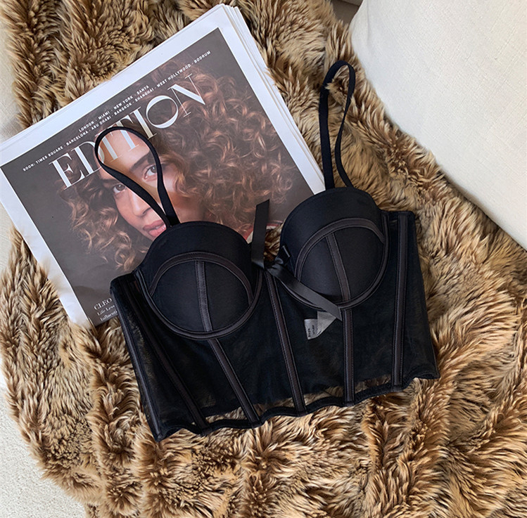 Сутиен с мека метална халка, 3/4 чашка, тънки формовани чашки, сваляеми двойни презрамки