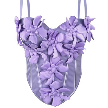 Čipkasti mrežasti bustier s prozirnim dizajnom i kostima za oblikovanje, odvojive dvostruke naramenice, napunjene košarice, stražnje zatvaranje s četiri reda kukica