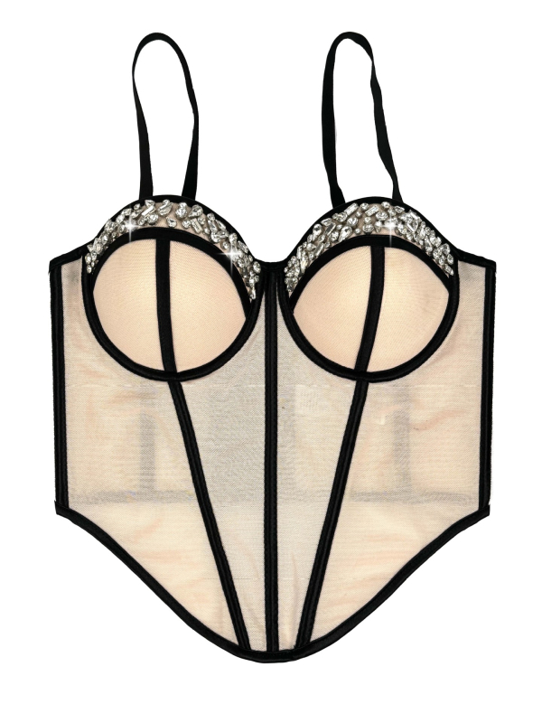 Montisha korsetski cami sling stil, uski kroj, poliester, odvojive naramenice, dizajn fishbone