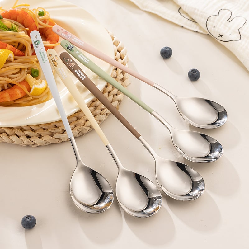 Κουταλάκι για παιδιά – Ανοξείδωτος χάλυβας, καρτούν σχέδιο, φρέσκο και χαριτωμένο στυλ, κωδικός Group-1553