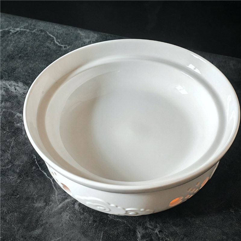 Porcelanski set tanjura za suhi lonac, otvorena štednjak – okruglog oblika, pod glazurom, mogućnost prilagodbe