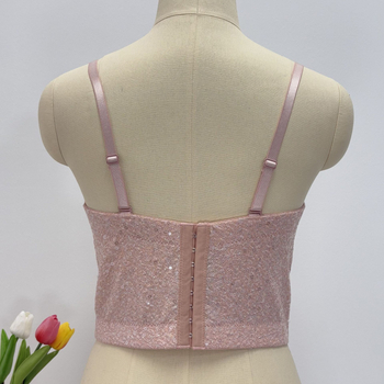 Freya Slim-Fit Top s Pajetama Fishbone Corset, Tube Top, Uklonjive Trake