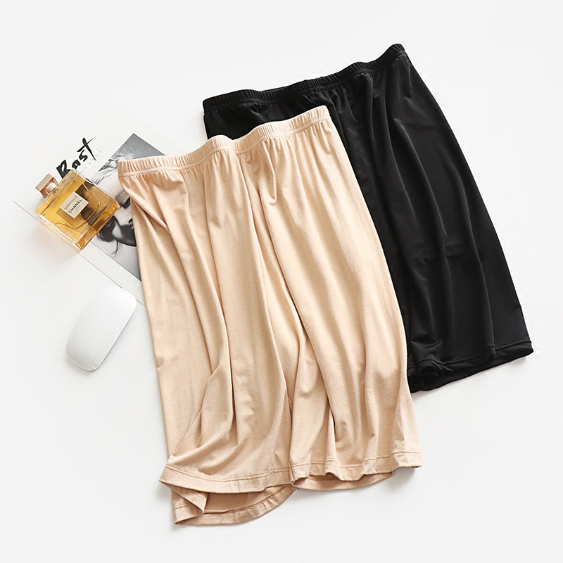 Colanți de siguranță din Modal, talie înaltă, culoare solidă, căptușeală în zona cracului Modal, anti-transparent