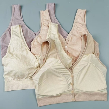 Dojančios liemenėlė be siūlių, priekiniame užsegime sagtys, vest stiliaus, fiksuoti puodeliai, nailono audinys