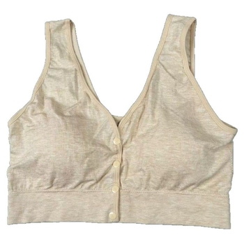 Dojančios liemenėlė be siūlių, priekiniame užsegime sagtys, vest stiliaus, fiksuoti puodeliai, nailono audinys