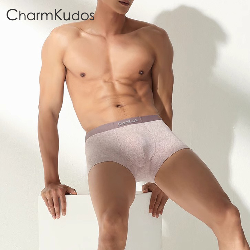 CHARM KUDOS Muške boxerice od modalnog Ice Silk antibakterijske, bez šavova, visokog kvaliteta