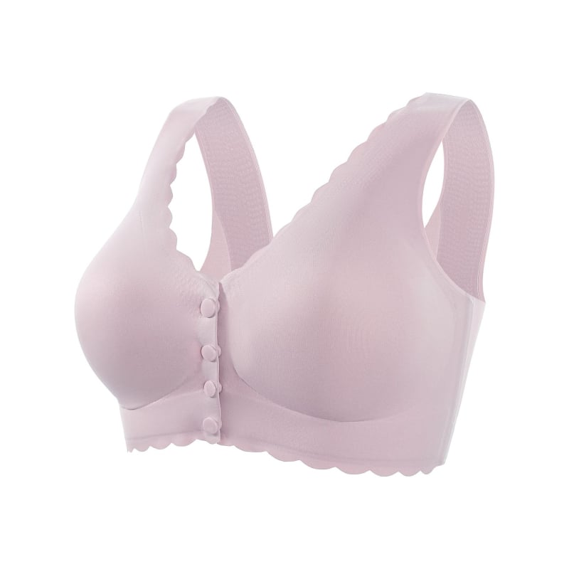 Žindymo liemenėlė su priekinio užsegimo; nailono audinys; fiksuotos dvigubos petnešos; ploni formuoti kaušeliai; skirta po gimdymo.