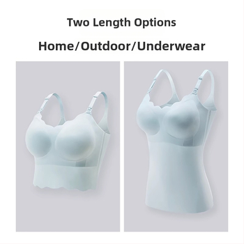 Žindymo viršus su fiksuotomis dvigubomis petimis, ploni formuoti puodeliai, be plieno žiedo, nailono audinys, laktacija visose stadijose