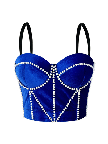 Camisolă din catifea cu model 3D, croială Slim, lungime ultra-scurtă, material poliester